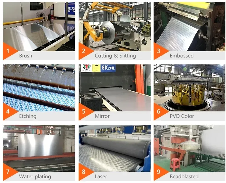 2D Surface ASTM 201/304/316 Stainless Plate for Durable Performance 0
