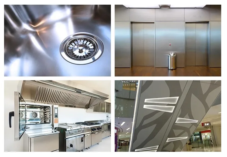 Customized 430 Stainless Steel Plate Thickness  0.3mm - 3.0mm /3.0mm - 6.0mm 2B / BA Surface 2