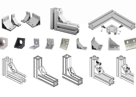 Buy 2040 3030 4040 6063 Aluminum Alloy Profile 6mm 8mm 10mm Slot Rotating Bracket online manufacture