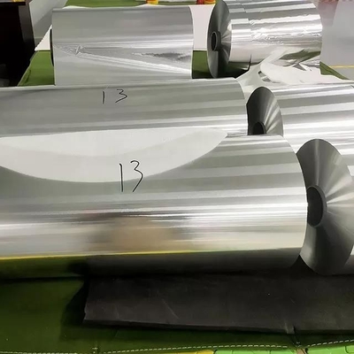 Buy PE PET 1100 6063 8011 Aluminum Foil Coil Metallized Thermal Plastic Film Coated online manufacture