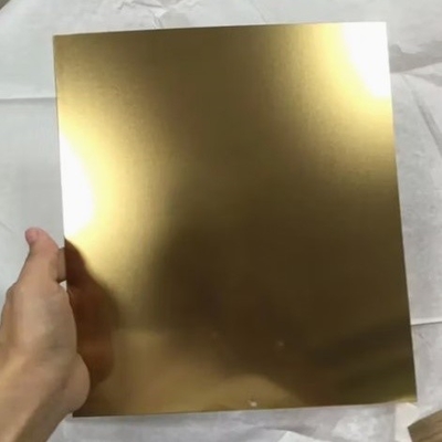Buy Color Golden Gold Mirror No. 4 Ba 304 316 430 Stainless Steel Plate Decorative online manufacture