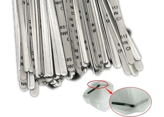 Aluminum Mask Nose Strip Bridge Wire For Face Mask Shied 5mm Fixed